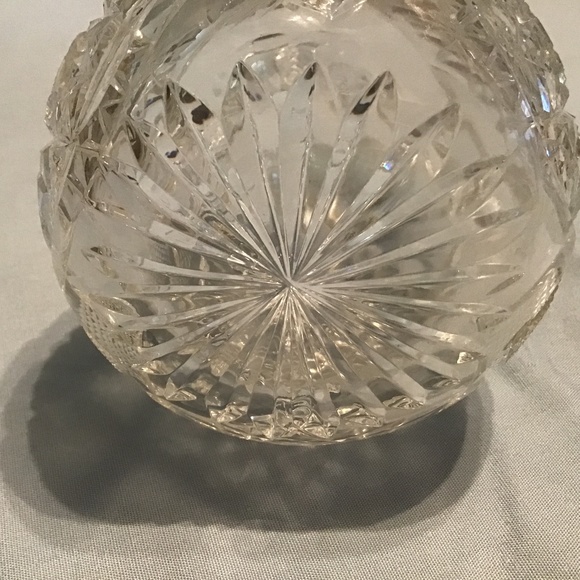 Antique American Brilliant Period ABP Hand Cut Crystal Cruet Decanter - Picture 4 of 12